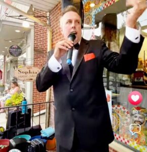 Rich B Performing The Frank Sinatra Tribute Show Live at First Friday Celebration in Lititz PA